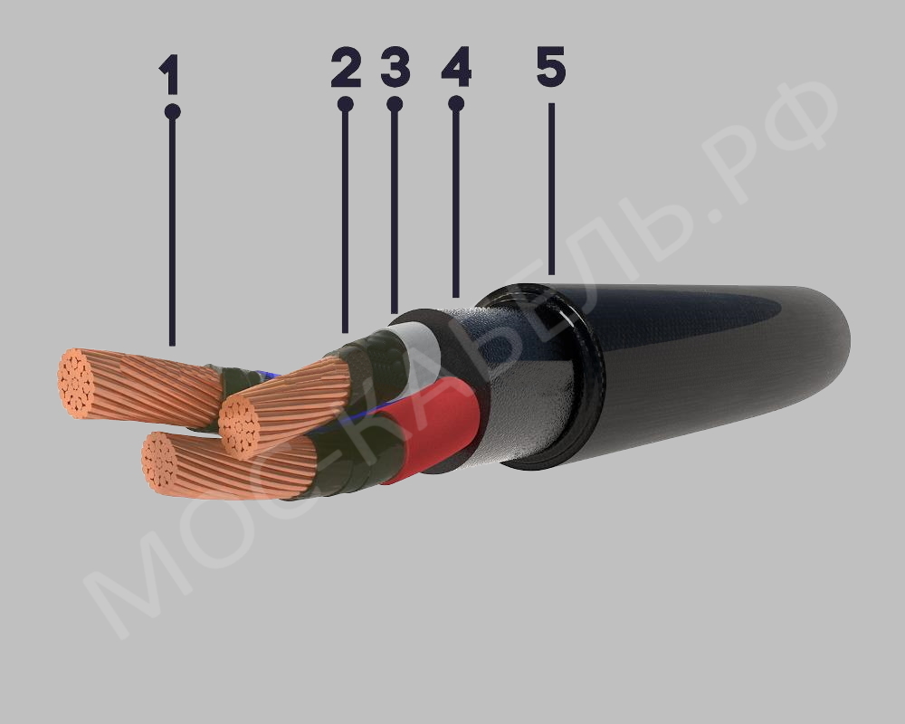 конструкция кабеля ВВГнг-FRLS